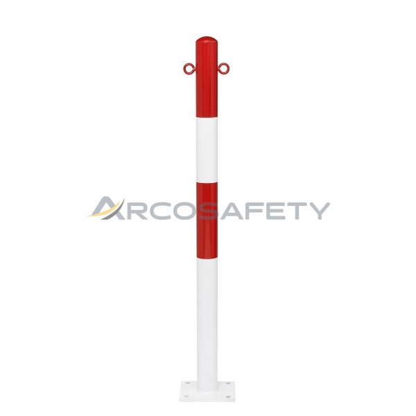 Paletti stradali ø 60 mm da tassellare 2 rossobianco ArcoSafety