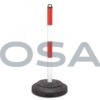 Paletto Externo MOBILE per esterno rossobianco ArcoSafety