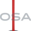 Paletto Grigna colore rosso con nastro rossobianco ArcoSafety
