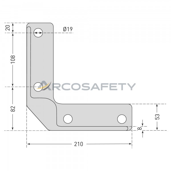 Paracolpi montanti swing disegno base PU ArcoSafety