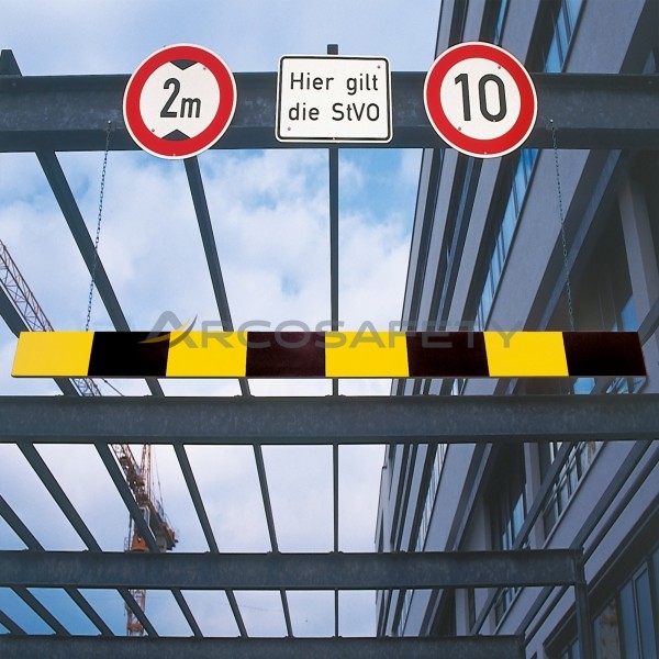 Limitatori altezza in allumio giallonero 1 Arcosafety