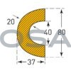 Sagome paracolpi autoadesive per tubi 80mm ArcoSafety
