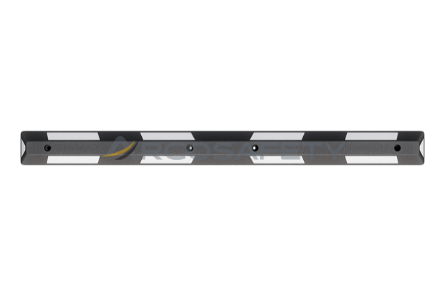 Fermaruota nera con strisce bianche riflettenti, 1820 mm 2 ArcoSafety
