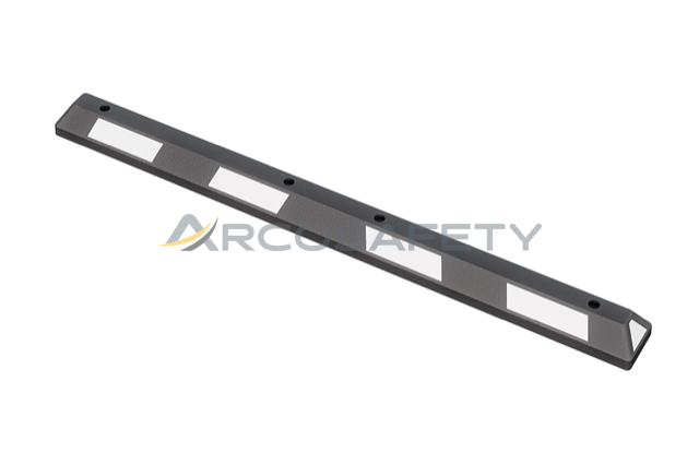 Fermaruota nera con strisce bianche riflettenti, 1820 mm ArcoSafety