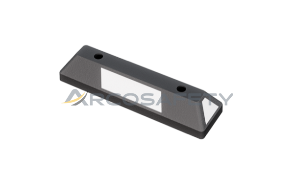 Fermaruota nera con strisce bianche riflettenti, 550 mm ArcoSafety