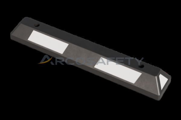 Fermaruota nera con strisce bianche riflettenti, 900 mm 2 ArcoSafety