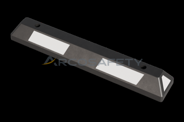 Fermaruota nera con strisce bianche riflettenti, 900 mm 2 ArcoSafety
